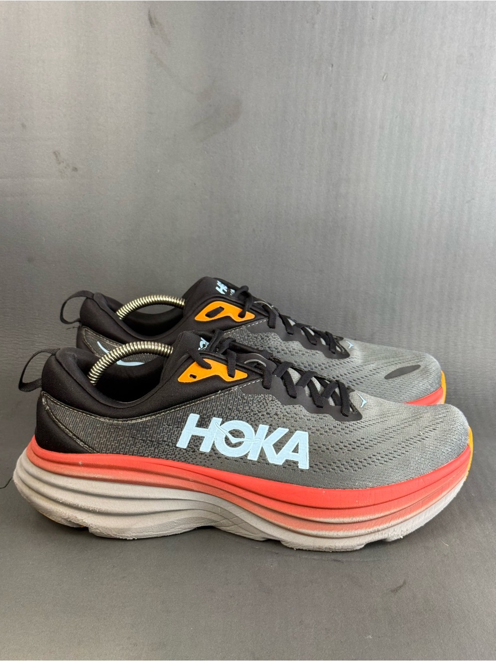 HOKA Bondi 8 running athletic sneaker trainer shoes men’s size 12